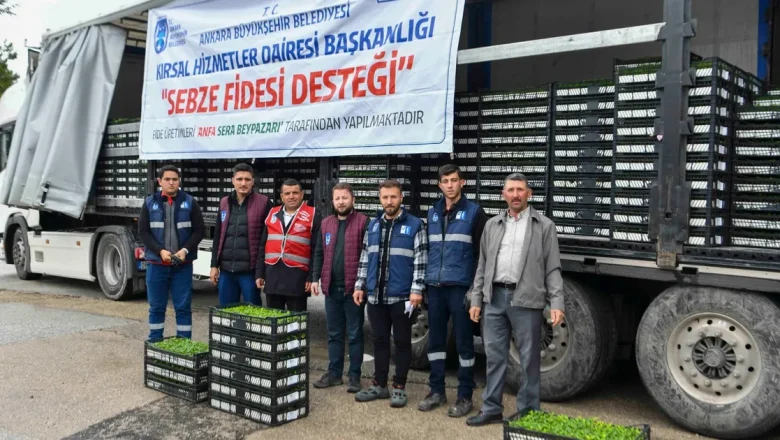 Ankara’da 1 milyonun üzerinde erkenci sebze fidesi dağıtıldı